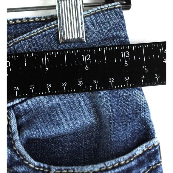 BKE Alec Straight Leg Blue Denim Jeans Women's Size 27R - Picture 5 of 12